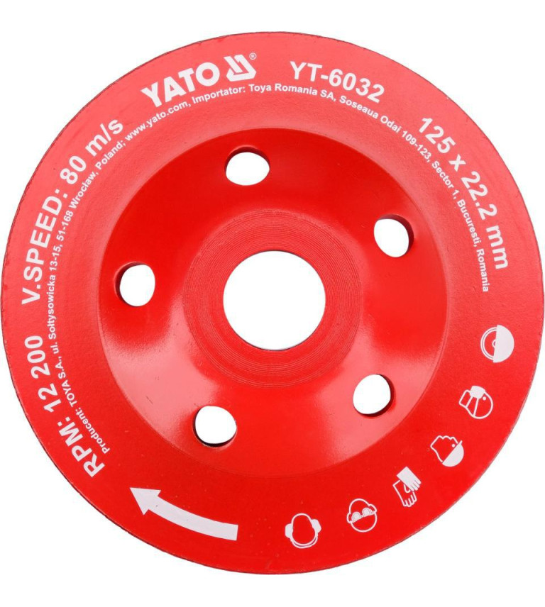 DISCO TAZA DE DIAMANTE PARA PULIR 125 mm