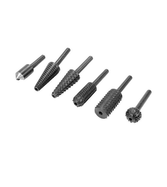 JGO  ESCOFINAS ROTATIVAS METAL Y MADERA 6 PZS